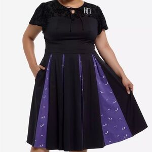 Her Universe Black and Purple A-Line Skirt
